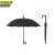 京洲实邦 A款长柄10骨常规黑色 雨伞定制logo可印广告大号长柄商务礼品伞JZSB-YS001