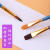 ZHUSHENG 10支装尼龙画笔套装短杆水粉水彩颜料油画丙烯学生用美 粉色杆(10支装)+10孔调色盘