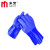 米茨 蓝色防化手套耐酸碱防油耐磨浸塑 MC0-E15 1付（XL码） 