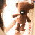 Disney憨豆先生毛绒玩具超萌泰迪熊公仔2018新款创意可爱布娃娃定制款 熊和先生一套 80厘米
