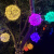 贝工 藤球灯挂树灯 户外亮化春节新年氛围灯 红色 直径20cm 户外防水花园景观灯节庆灯