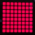 JY-MCU 大尺寸8x8LED方块方格点阵模块-可级联  红绿蓝可选 白色