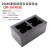 不锈钢拉丝86面板D型音频信息盒多媒体墙面桌面插座BXQM-2 QM-2M(明装)