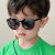 帕森（PARZIN）儿童墨镜夏男童女童太阳镜防晒遮阳墨镜小孩眼镜框 黑色 墨镜  墨 镜  墨镜