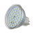 定制TOVD LED灯杯220V12vU5.3插脚灯杯50MMMR16射灯灯杯24V机床灯 MR16(GU5.3)塑包铝款220V面直径 3  白