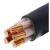 德用 聚乙烯交联绝缘电力电缆 YJV-0.6/1kV-5*35 黑色 1m