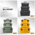 安达通 塑料电工工具箱 手提五金工具箱仪器设备防护箱 22寸黄色空箱+方格棉