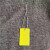 PVC塑料防水空白弹力绳吊牌价格标签吊卡标价签标签100套 PVC黄色弹力绳3X5吊牌=100套