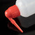 海斯迪克 HKCL-507 红头塑料洗瓶 加厚带刻度弯头洗瓶冲洗吹气瓶 250mL+500mL+1000mL 