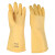三蝶 工业橡胶手套 耐酸碱 加厚B型 1付 米黄色 长31cm