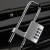 玛仕福 U型锁 密码锁加长可调节挂锁 门把手锁 防盗窗锁工具箱锁 银色