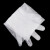海斯迪克 HKsq-7 一次性长袖PE手套 养殖助产防水透明耐磨白色护臂 (500只) 
