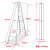 稳耐 werner 梯子4.3米人字梯双侧铝合金折叠梯工程工业梯 T3514AS