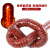 六奥红色耐高温风管矽胶钢丝软管阻燃硅胶排风排烟管道通风管管热风管 内径25mm(4米)