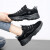 斯凯奇（Skechers）女鞋24新款运动鞋黑白熊猫鞋跑步鞋增高老爹鞋透气休闲鞋子女 简约一代款型/全黑配色 36.5