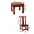 彩芷 会议室会议桌椅组合1.2米油漆木皮条形培训桌办公桌子 不包安装 60长-60宽-50高桌子+4把椅子
