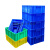 周转箱塑料盒子长方形工具螺丝盒收纳零件盒物流胶框 05号箱蓝色370*245*100mm