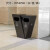 户外垃圾桶不锈钢景区创意公园小区分类果皮箱古镇仿古垃圾箱 黑色5 黑砂纹镀锌板