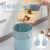 垃圾袋固定器厨房磁吸式塑料袋防滑固定夹垃圾桶压圈固定卡扣 磁吸式-紫(2个装)