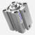 气动小型薄型气缸SDA 12/16/20/25/32/40/50/63/80/100X 可频繁开闭DN32 1.2寸 AC220V 5