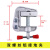 橙央纯铜接地线夹配电室五防闭锁电工绝缘接地钳大电流静电夹子接地栓 铝双螺丝接地线夹