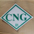 汽车CNG标识贴反光标识LNGLPG标签贴膜燃气车反光标志1228车贴 CNG大号晶彩格2张