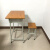 兰俊达辅导班课桌椅套装中学学习桌用教室作业培训学生写字书桌 单个桌子65高(到一年级)