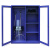 汉诺鑫威蓝色1.6m应急器材装备柜门卫室保安器材架盾牌柜安防柜含器材