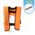 江波（JIANGBO）自动充气救生衣大人大浮力漂流便携式船用气胀式救生衣 自动橙色