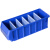 加厚分隔式塑料零件盒螺丝盒工具收纳盒物料件零件箱分格盒ONEV 中2号400*235*90mm-灰