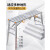德仕登 折叠马凳梯 可升降调节加厚装修工程梯平台梯子 1件起批 1.8*40加厚双支撑 方管面 3天