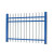 希万辉 锌钢围墙护栏铁艺栅栏隔离防护栏B 蓝色立柱1根预埋地盘普通款