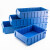 金固牢 KCzy-207 分隔式零件盒 工具收纳箱螺丝盒物料盒 蓝色小3号（500*117*90）