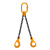 品尔优（PPU）	双腿链条成套索具(羊角安全钩)  吊具 索具  可定制	UCR2-06	载荷1.12t UCR2-06-1.12t-3m 