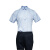 韦路堡 VYHN10082204 短袖衬衫工作服套装 蓝色 XL