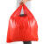 红色加厚手提式商用中大号背心清洁带马甲袋厨房塑料袋 红色厚实款65*97cm（50只） 无赠送 加厚