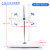 汇达大理石滴定台滴定管支架 杆高65cm白玉大理石底座铁架台固定架实验教学器材双侧德式蝴蝶夹滴定 【全套】白玉大理石滴定台 杆高65cm+塑料蝴