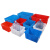 工品库（GONGPINKU）周转分拣箱 长方形塑料水箱 海鲜水产养殖箱 蓝色90款外径660*450*355mm无盖