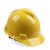 梅思安安全帽工地V型透气国标加厚ABS厂家批发建筑工程防砸头盔印字 黄色 V型pe普通帽