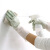 耀王 橡胶清洁手套塑胶加厚耐磨PVC防水防酸碱防腐蚀 双拼绿色 S 