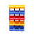 鲁峰 Lufeng 塑料组合式零件盒物料盒分类收纳盒斜口货架3号黄色 350X200X150mm(18个╱组) 
