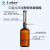 套筒式可调定量加液器透明棕色玻璃加液瓶塑料套装2505001000ml 加液器配白色塑料瓶(250ml)