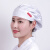 欧华远定制厨房帽子女包头卫生餐饮帽防掉发油烟护士厨师做饭 白色 HA09棉涤 可调节