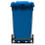 科力邦（Kelibang） 户外垃圾桶 加厚240L脚踏商用分类塑料环卫垃圾桶带盖 KB1067 蓝色（1个）