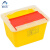 阿力牛 YSY-102 黄色小型利器盒 废物锐器盒10个装 方形利器盒3L 