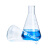 化科 玻璃锥形瓶喇叭口广口三角瓶直口三角烧瓶 10只起订 直口锥形瓶100mL1个 