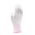 赫钢 PU涂指手套 防滑耐磨 防护尼龙手套 浸胶涂层点塑劳保手套  12双/包 PU涂指粉色(12双/包) M码
