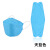 丽都依臣 成人kf94鱼型口罩四层含熔喷布独立包装3D韩式鱼嘴口罩 可定制印制logo  天蓝 20片盒装 独立装 