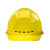 正远 安全帽工地高强度ABS建筑工程施工定制 国标领导监理透气安全头盔 电力绝缘安全帽 免费印字 黄色欧式透气款 旋钮式调节