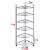 放洗脸盆的架子三角形卫生间不锈钢盆架落地式置地厨房用多层架 七层